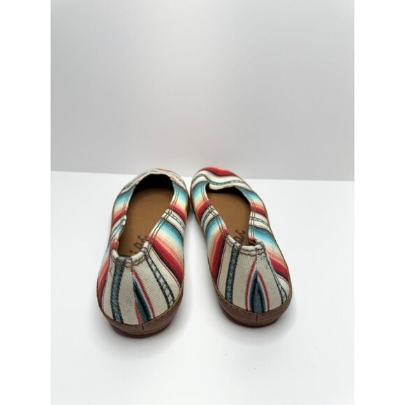 Zodiac Flats Bohemian Slip On Striped Size 7.5 Fabric Upper Casual - Picture 5 of 7